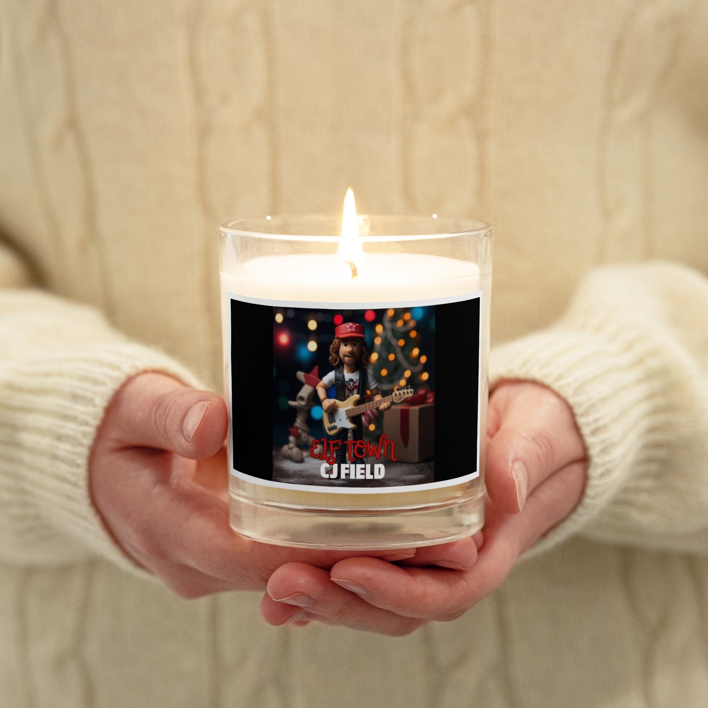 "Elf Town" Wax Candle