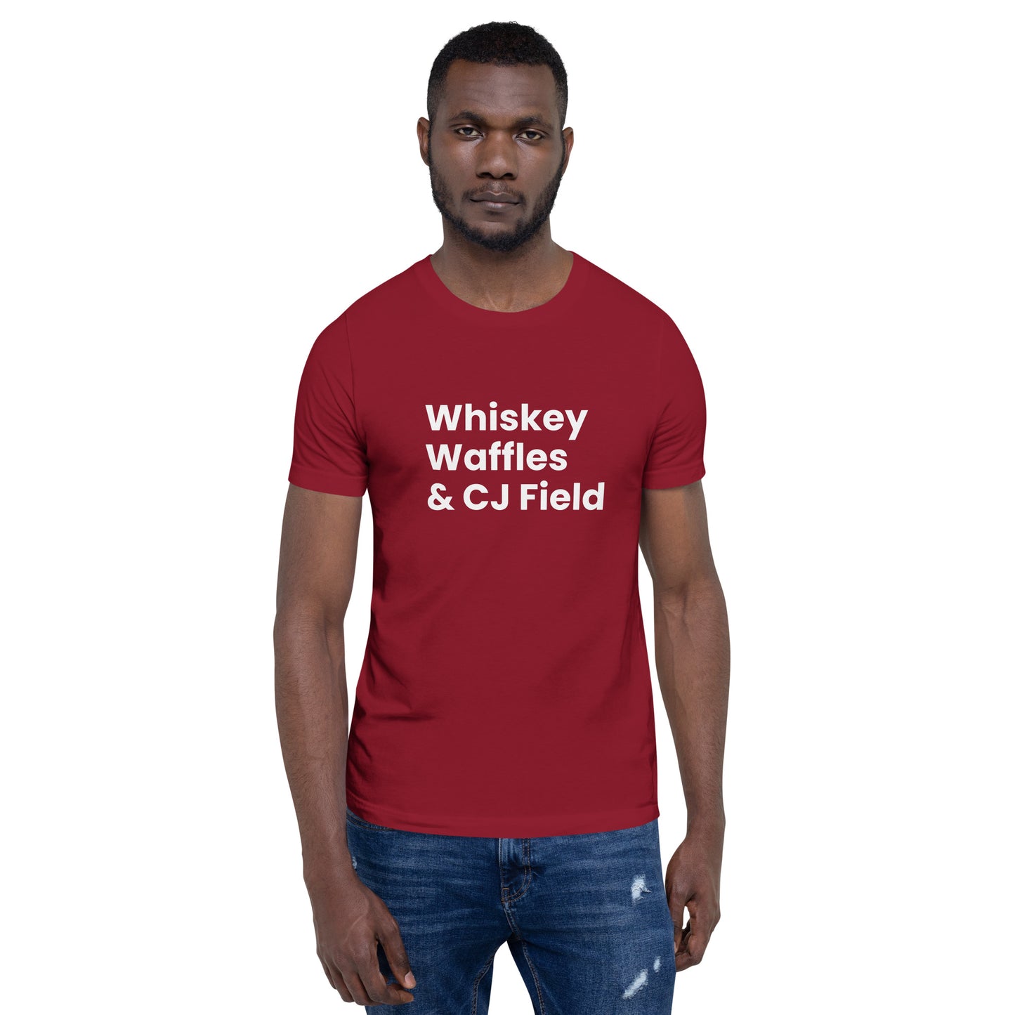 Whiskey, Waffles & CJ Field Unisex T-Shirt